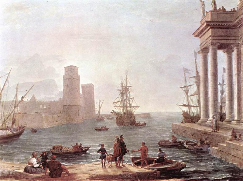 Claude Lorrain Port Scene with the Departure of Ulysses from the Land of the Feaci fdg